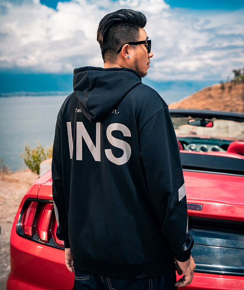 Cool Men's Hip Hop Print Causal Plus Size Fleece Hoodies